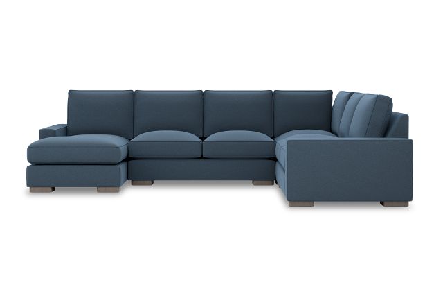 Edgewater Elite Blue Medium Left Chaise Sectional