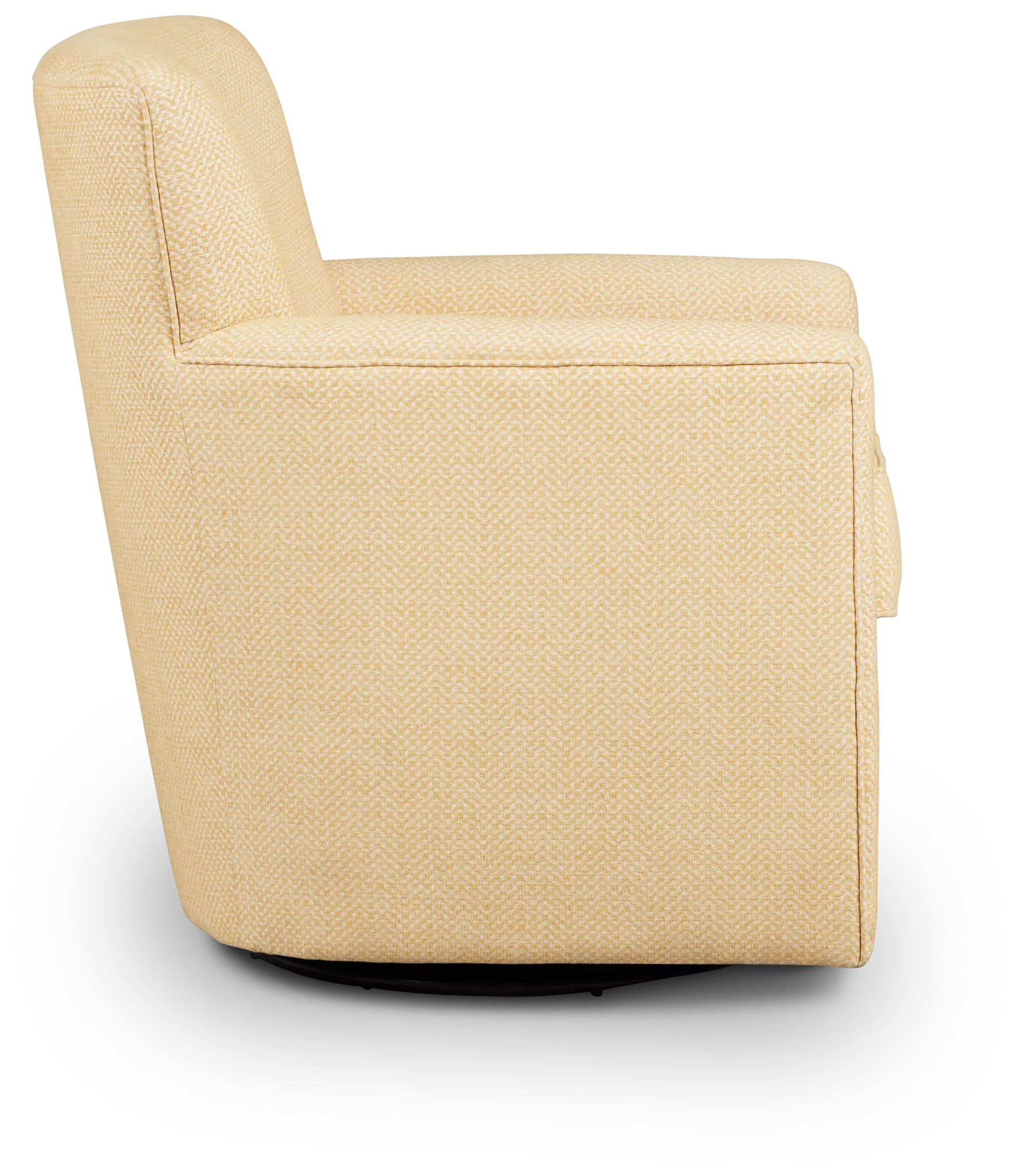 Harley Yellow Fabric Swivel Accent Chair Harley Yellow Fabric Swivel Accent Chair