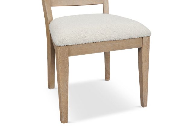 Alton Light Tone Slat Upholstered Side Chair