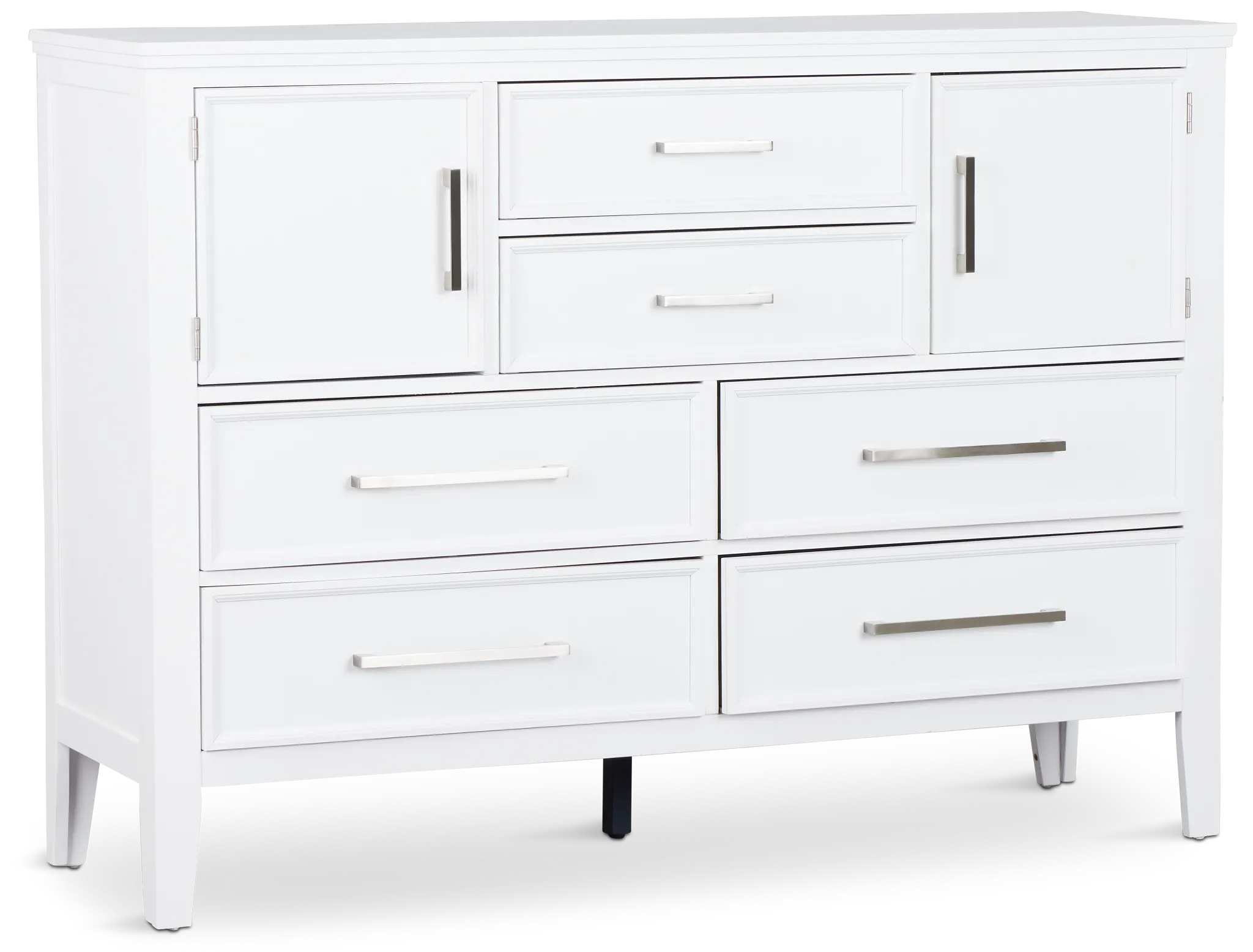 Seabrook Large White Door Dresser