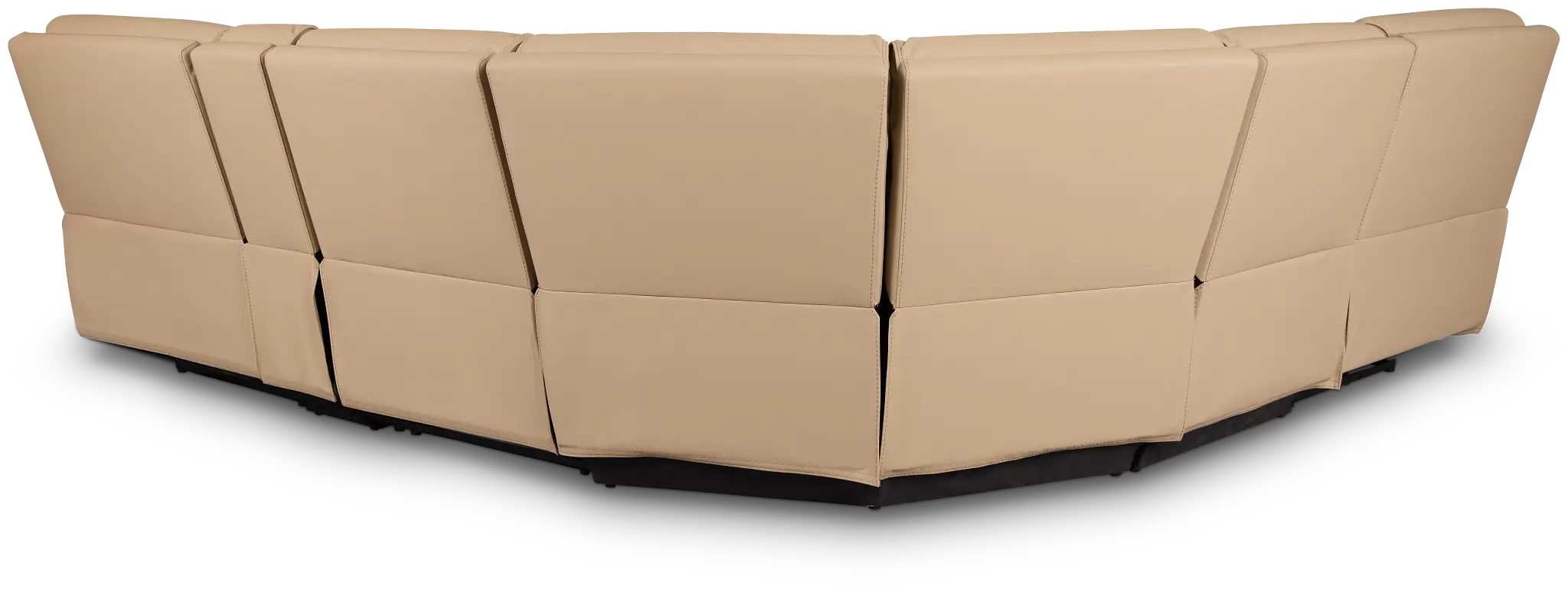 Rhett Taupe Micro Small Triple Power Reclining Two-arm Sectional Rhett Taupe Micro Small Triple Power Reclining Two-arm Sectional