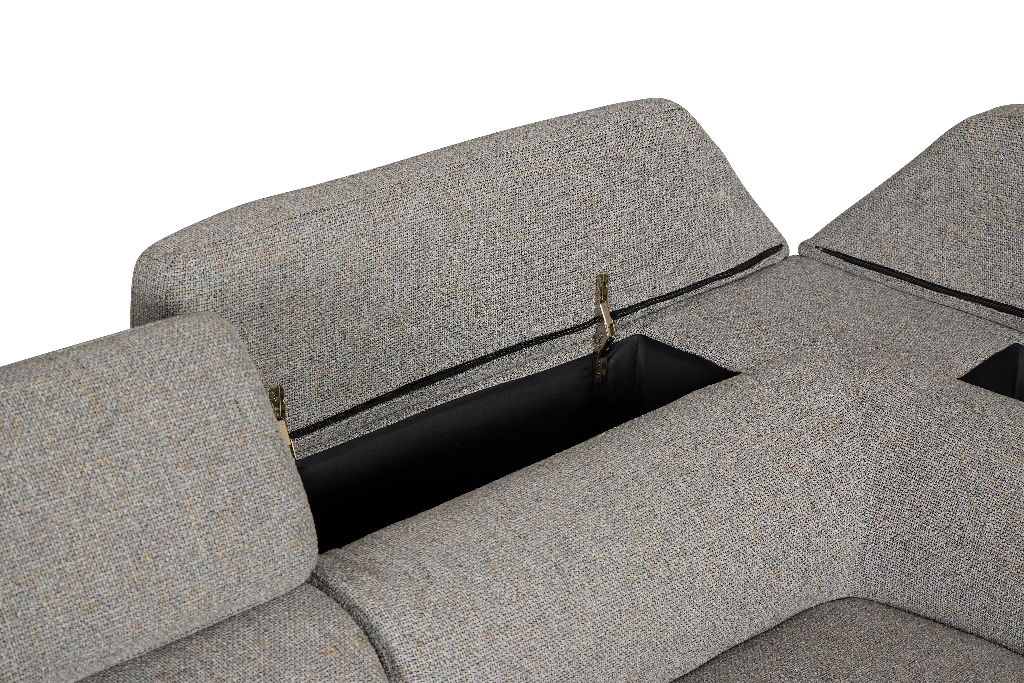 Alina Dark Gray Fabric Medium Right Chaise Sectional