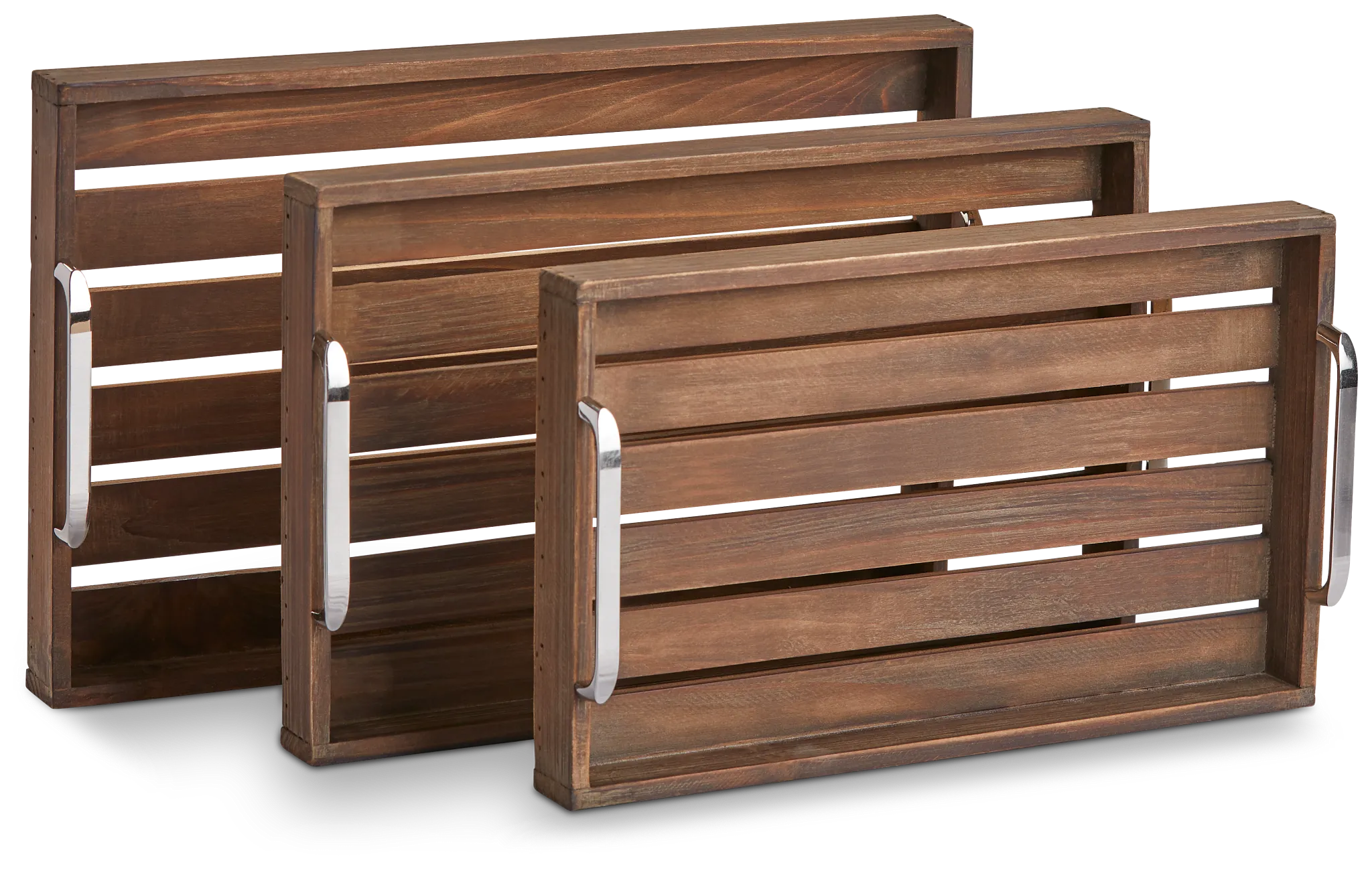 Woods Mid Tone Set Of 3 Tray