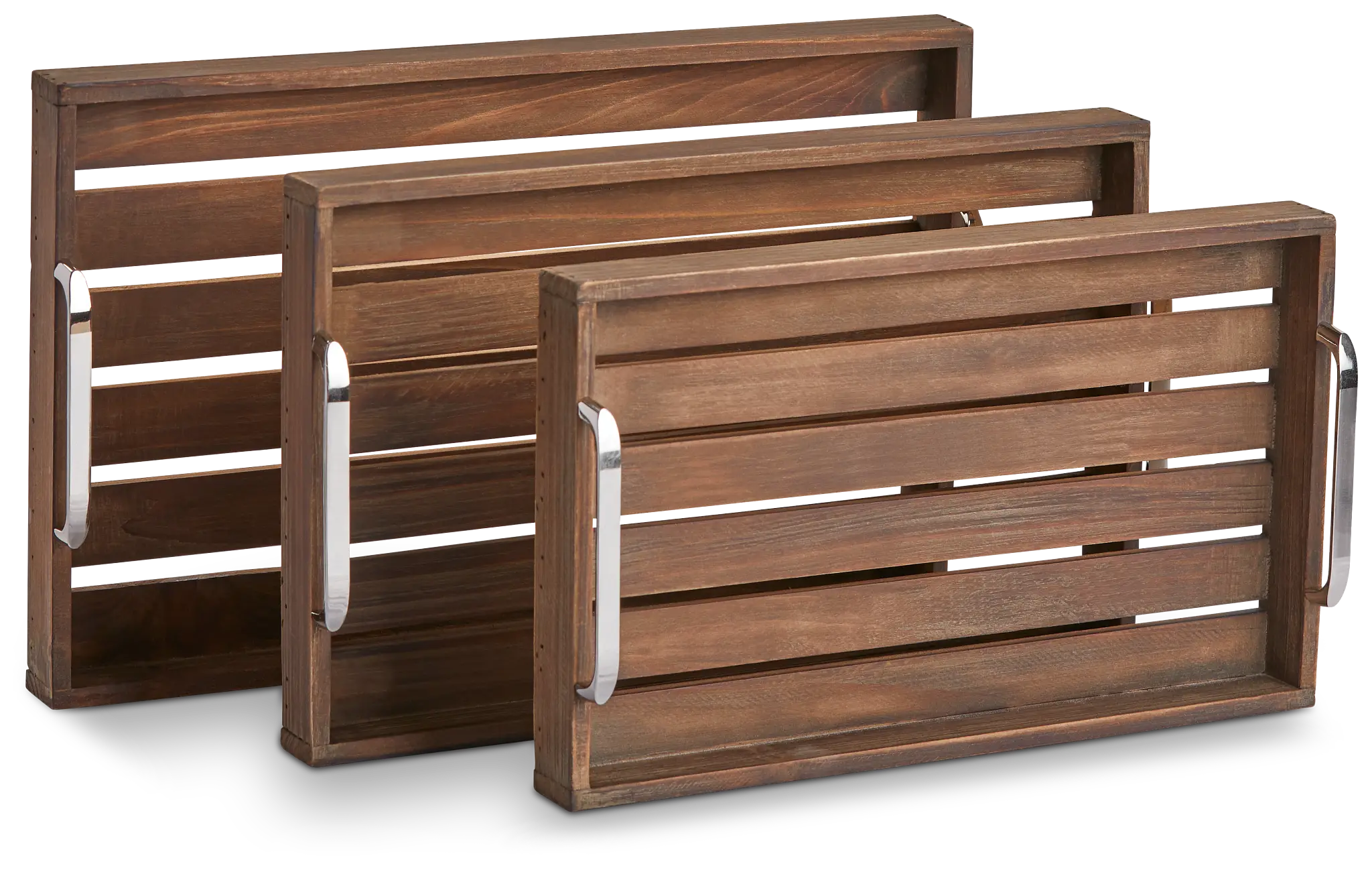 Woods Mid Tone Set Of 3 Tray Woods Mid Tone Set Of 3 Tray
