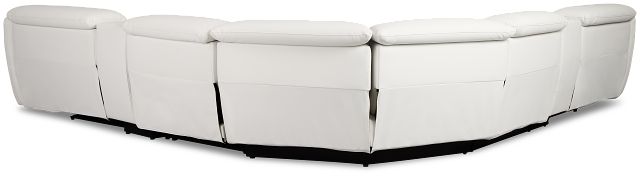 Jett White Micro Large Triple Power Reclining Two-arm Sectional