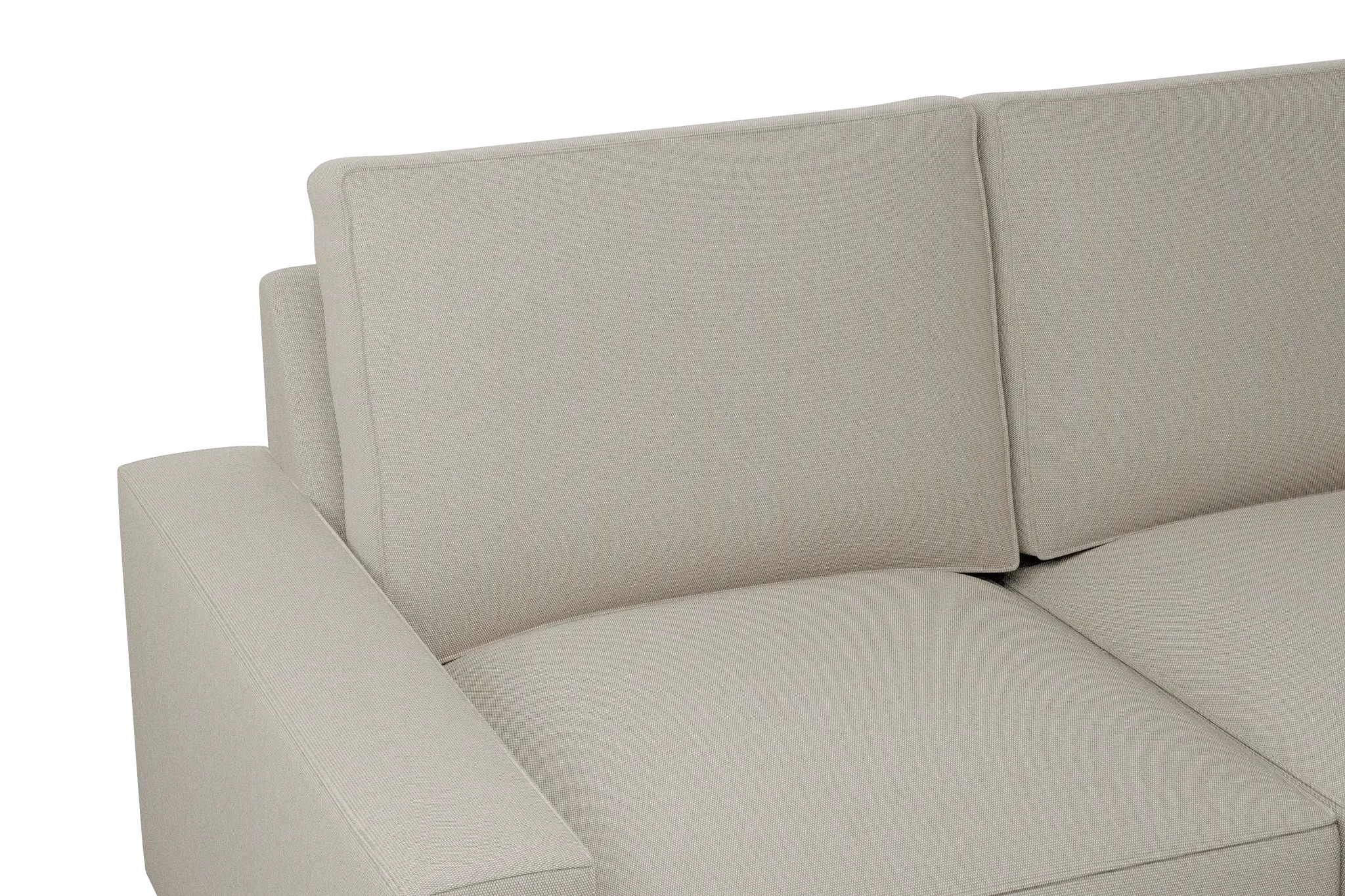 Edgewater Peyton Beige Large Right Chaise Sectional
