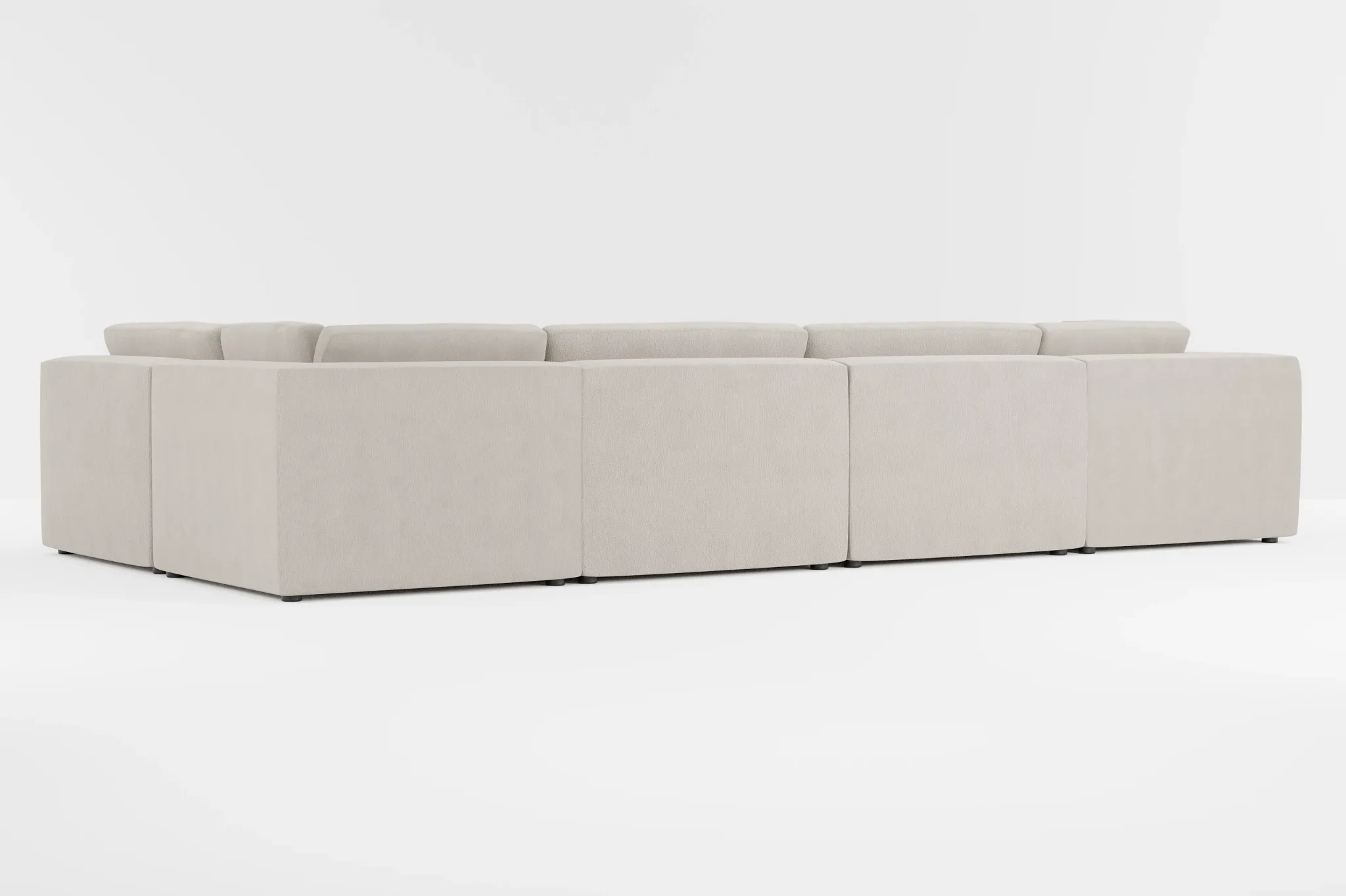 Destin Revenue Beige Fabric 8-piece Pit Sectional