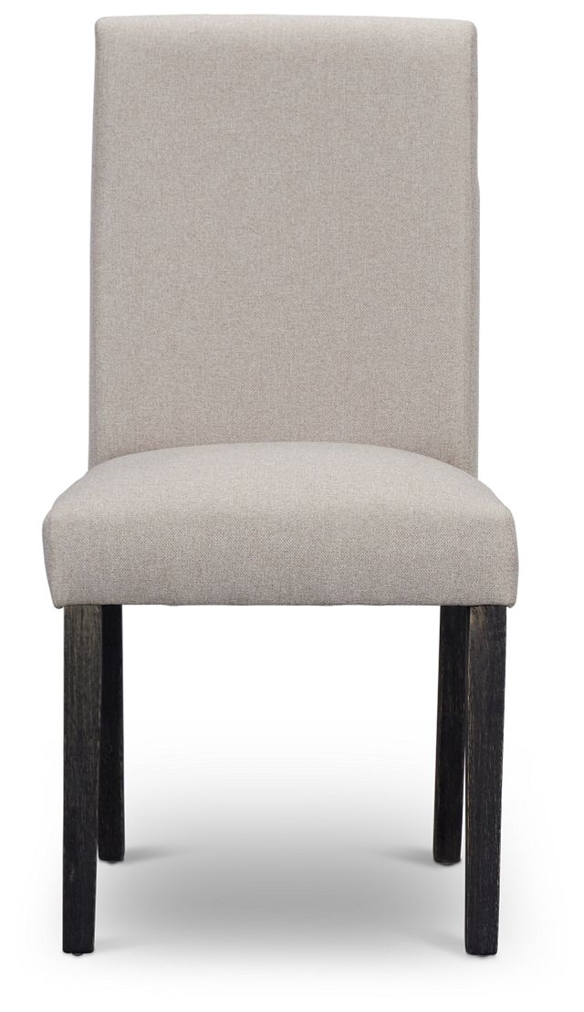 Dublin Beige Dark Tone Upholstered Side Chair