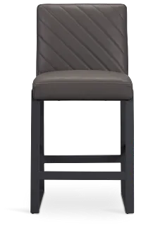 Harlem Dark Gray 24" Upholstered Barstool