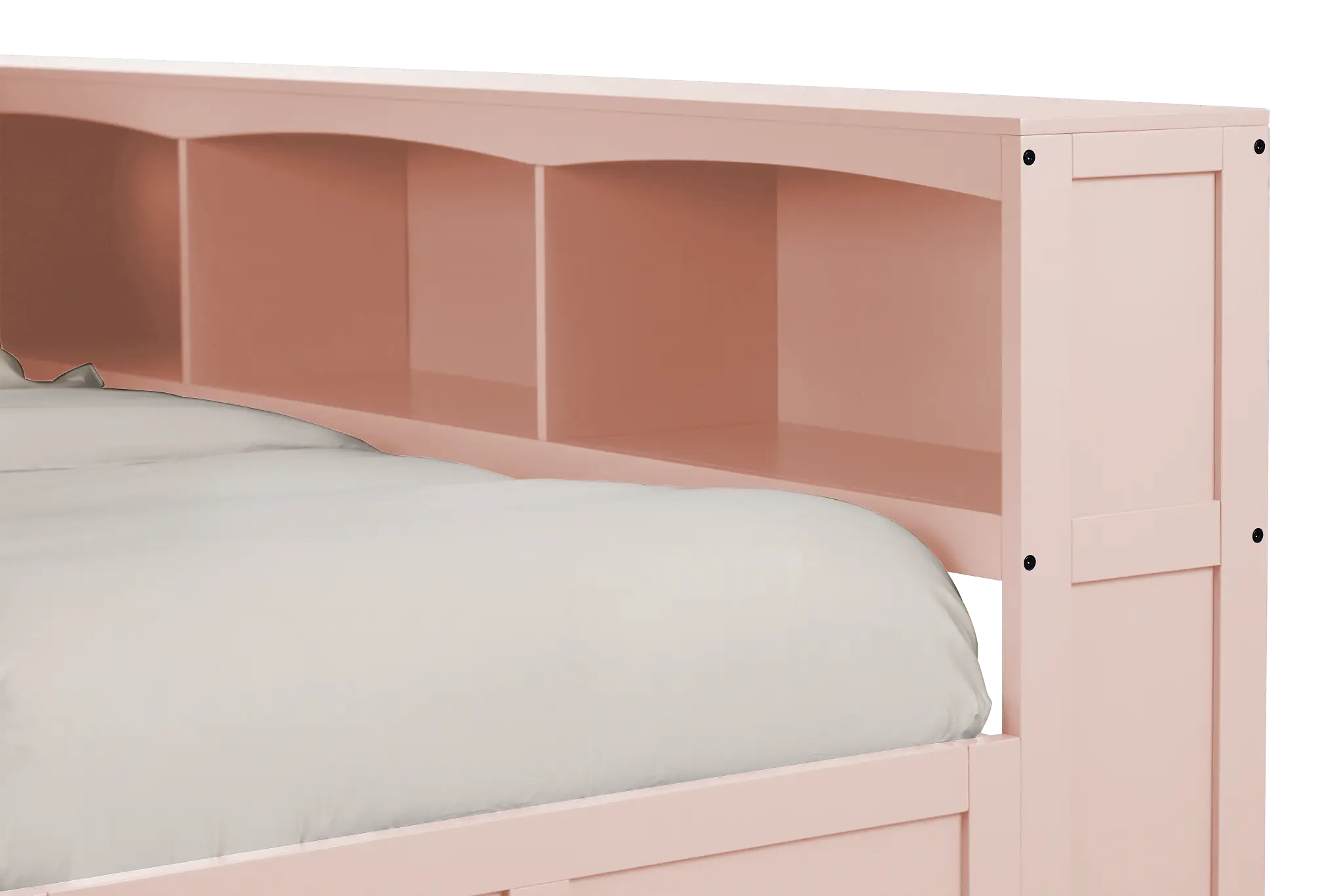 Charleston Pink Corner Bookcase Bed Charleston Pink Corner Bookcase Bed