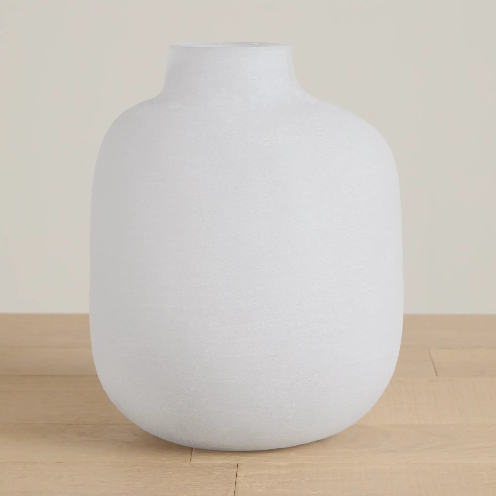 Mandy White Glass Vase Mandy White Glass Vase