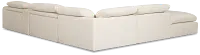 Drift Light Beige Fabric Large Dual Power Left Bumper Sectional