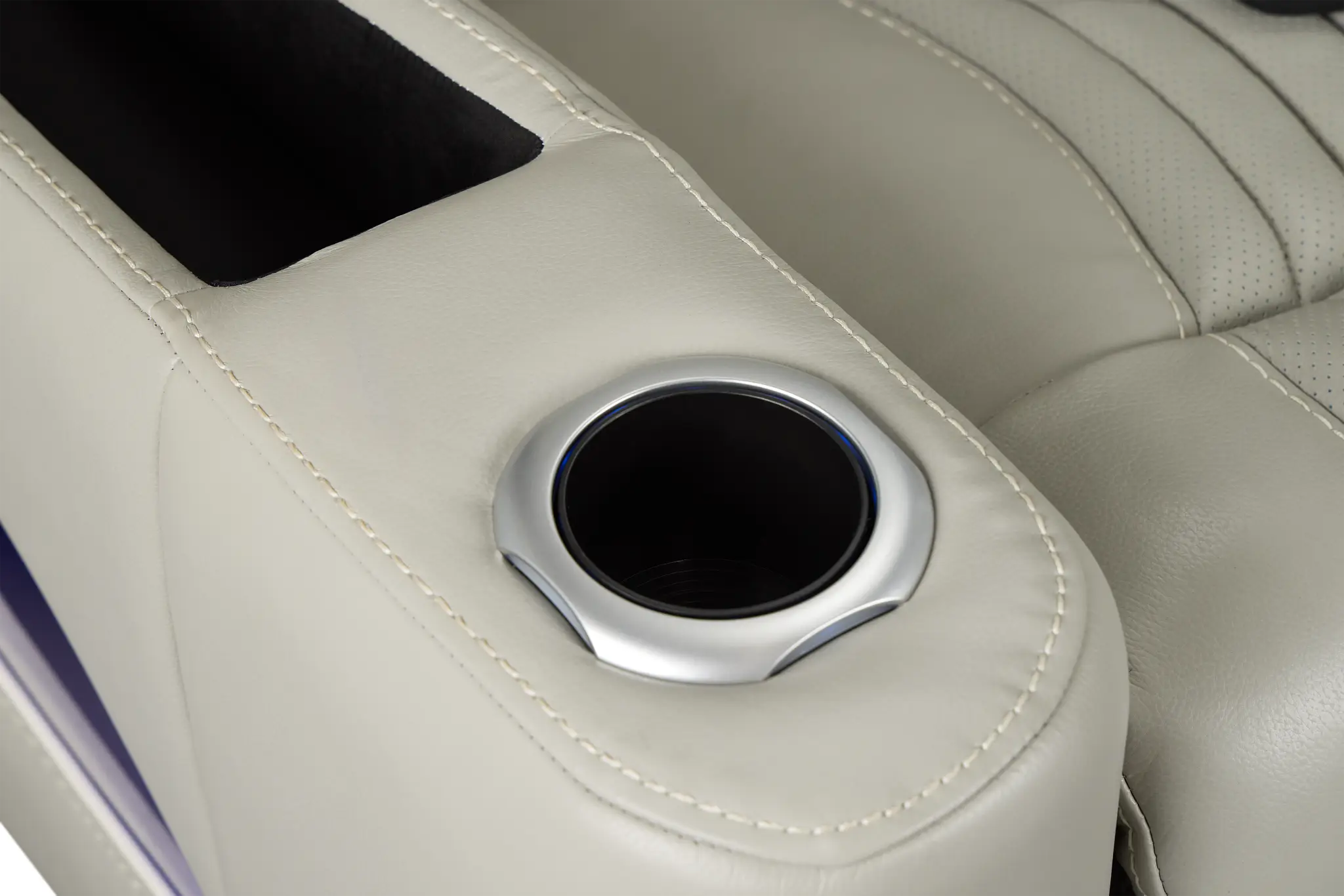 Nova Light Gray Lthr/vinyl Medium 2-arm Dual Power Massage Sectional Nova Light Gray Lthr/vinyl Medium 2-arm Dual Power Massage Sectional