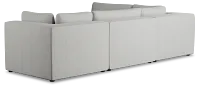 Destin Sutton Gray Fabric 4-piece Modular Sectional