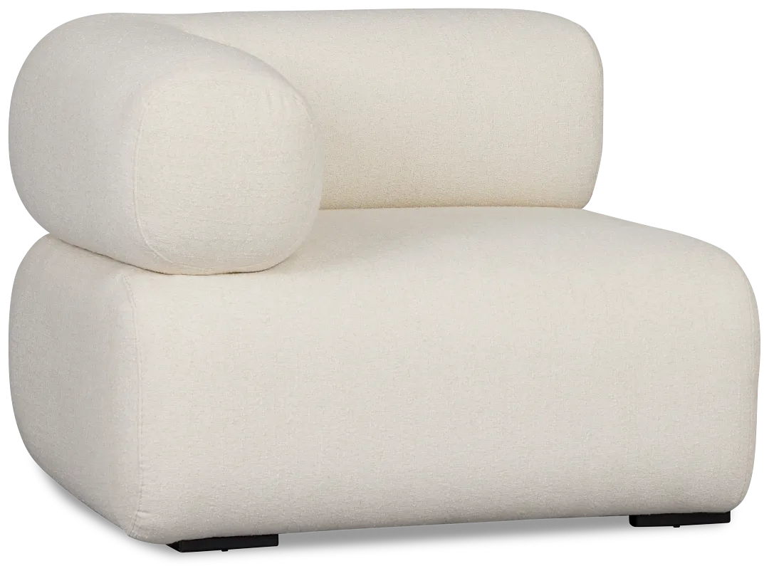 Celeste Light Beige Fabric Left Chair
