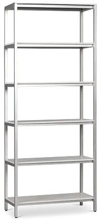 Lukas Silver Bookcase