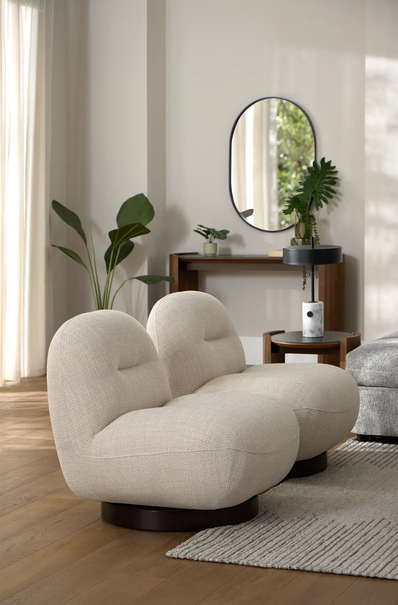 Aaliyah Dark Beige Fabric Swivel Accent Chair Aaliyah Dark Beige Fabric Swivel Accent Chair