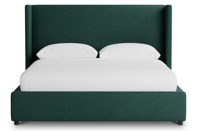 Captiva Joya Green 48" Upholstered Shelter Bed