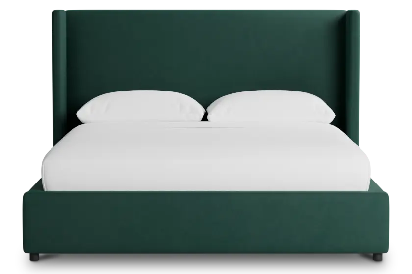 Captiva Joya Green 48" Upholstered Shelter Bed Captiva Joya Green 48" Upholstered Shelter Bed