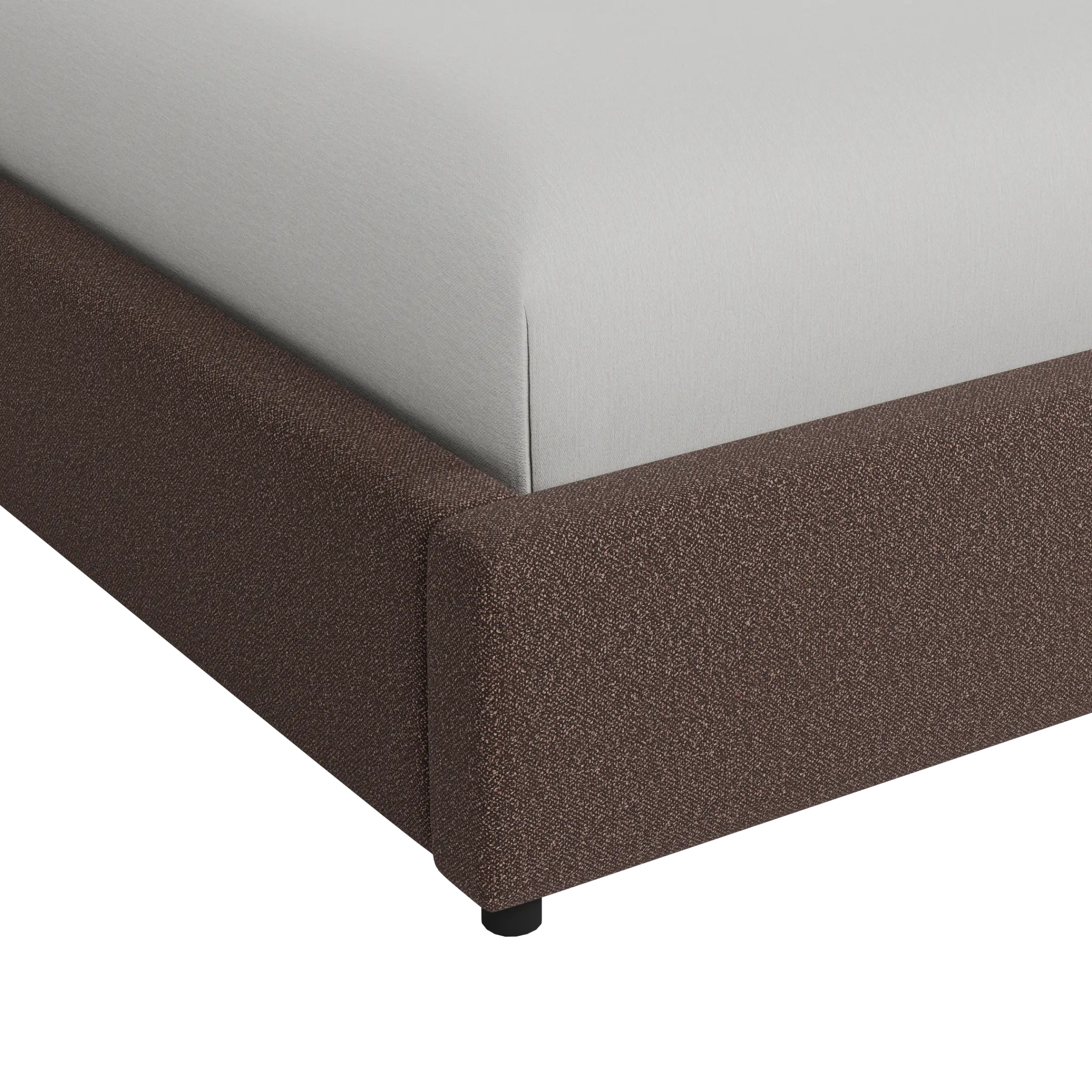 Grayton Elite Dark Brown 54" Upholstered Platform Bed Grayton Elite Dark Brown 54" Upholstered Platform Bed