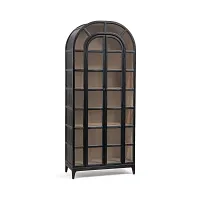 Monroe Black Bookcase