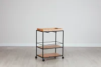 Margo Rectangular Metal Bar Cart