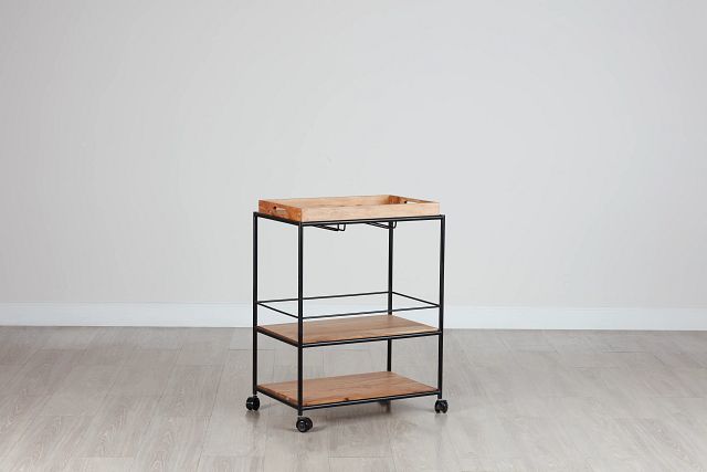 Margo Rectangular Metal Bar Cart