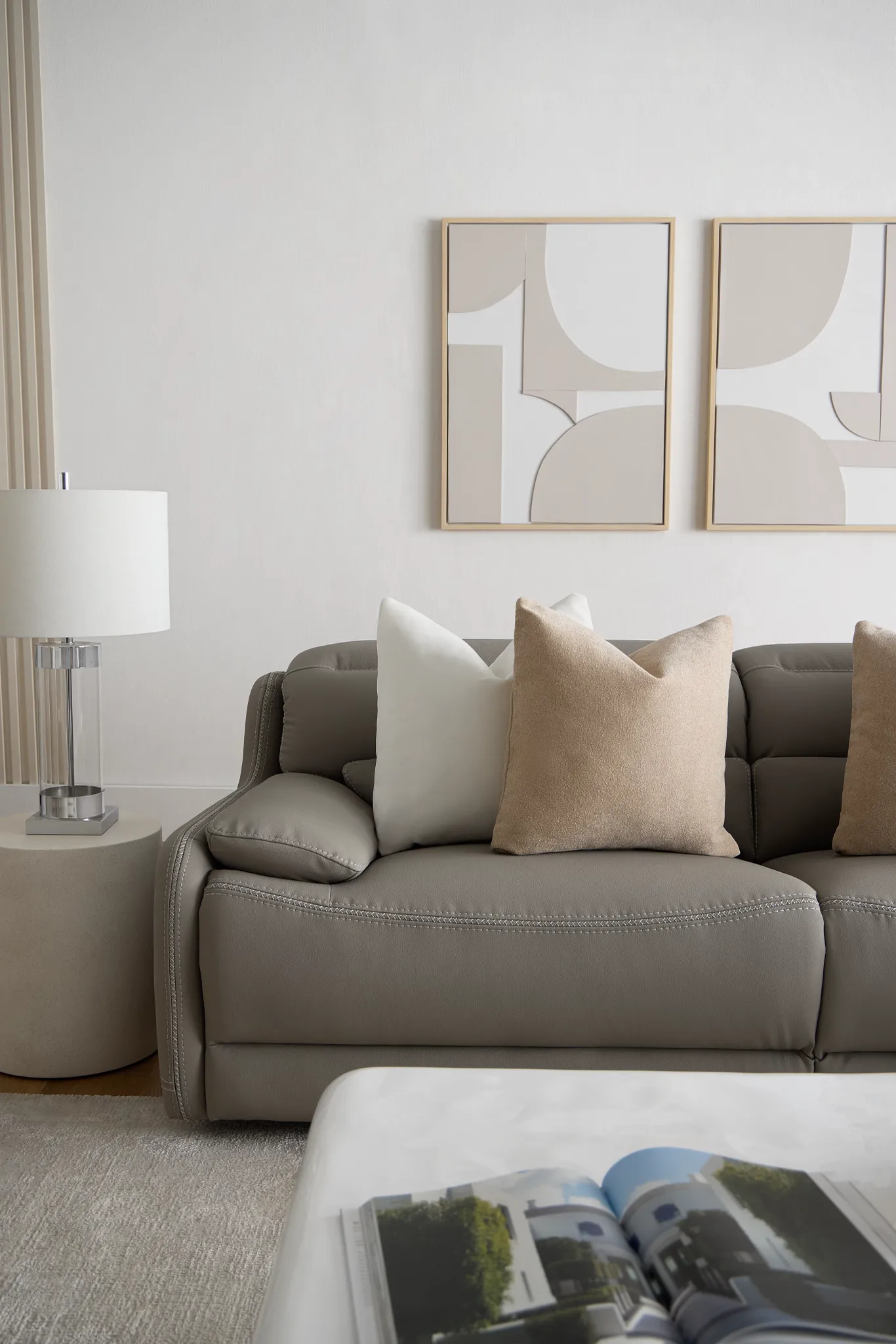 Jett Gray Micro Power Reclining Sofa