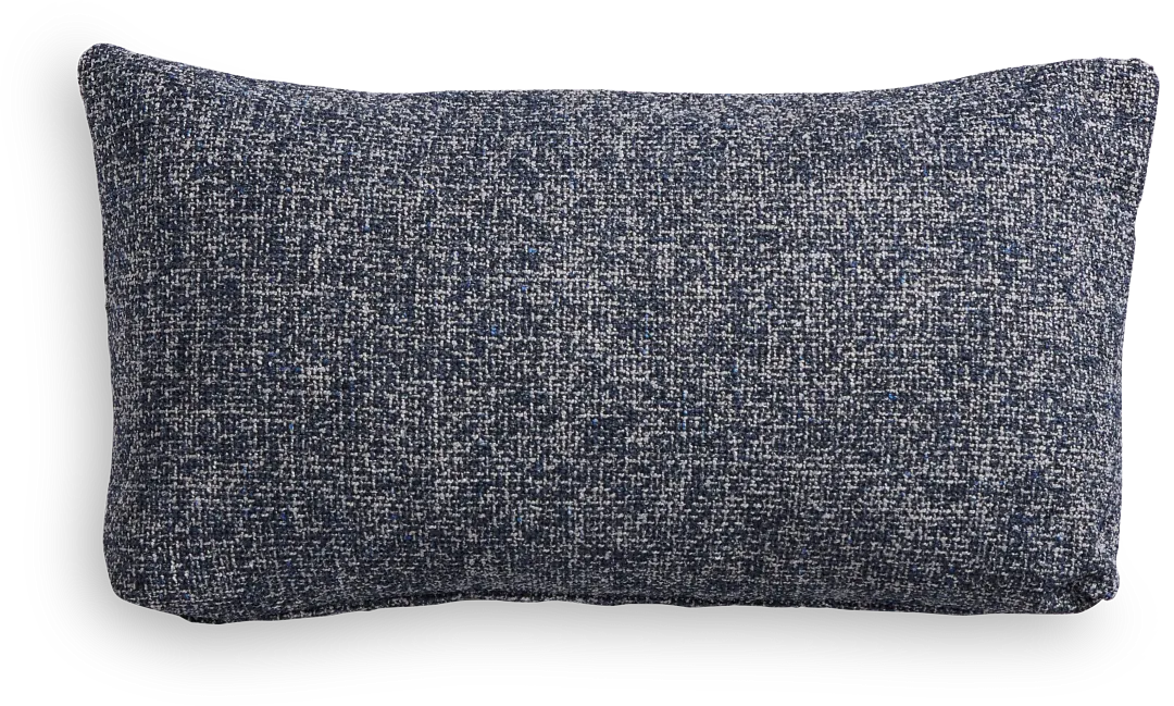 Nova Dark Blue Lumbar Accent Pillow