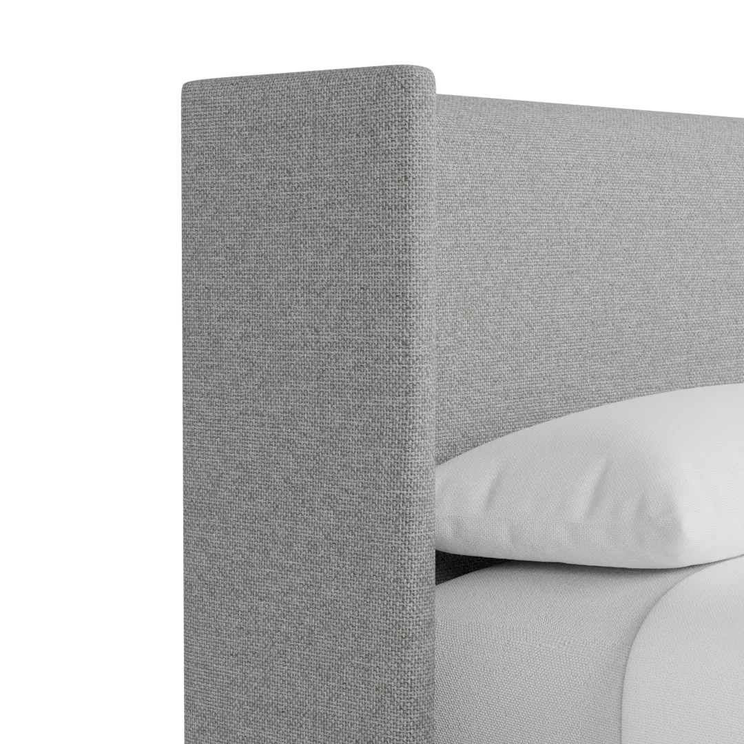 Captiva Suave Gray 48" Upholstered Shelter Bed