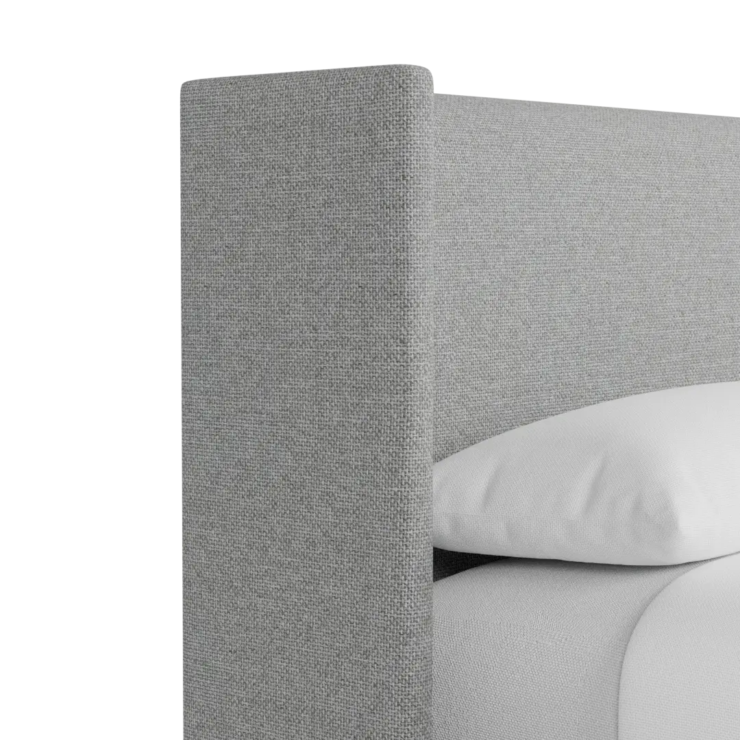 Captiva Suave Gray 48" Upholstered Shelter Bed Captiva Suave Gray 48" Upholstered Shelter Bed