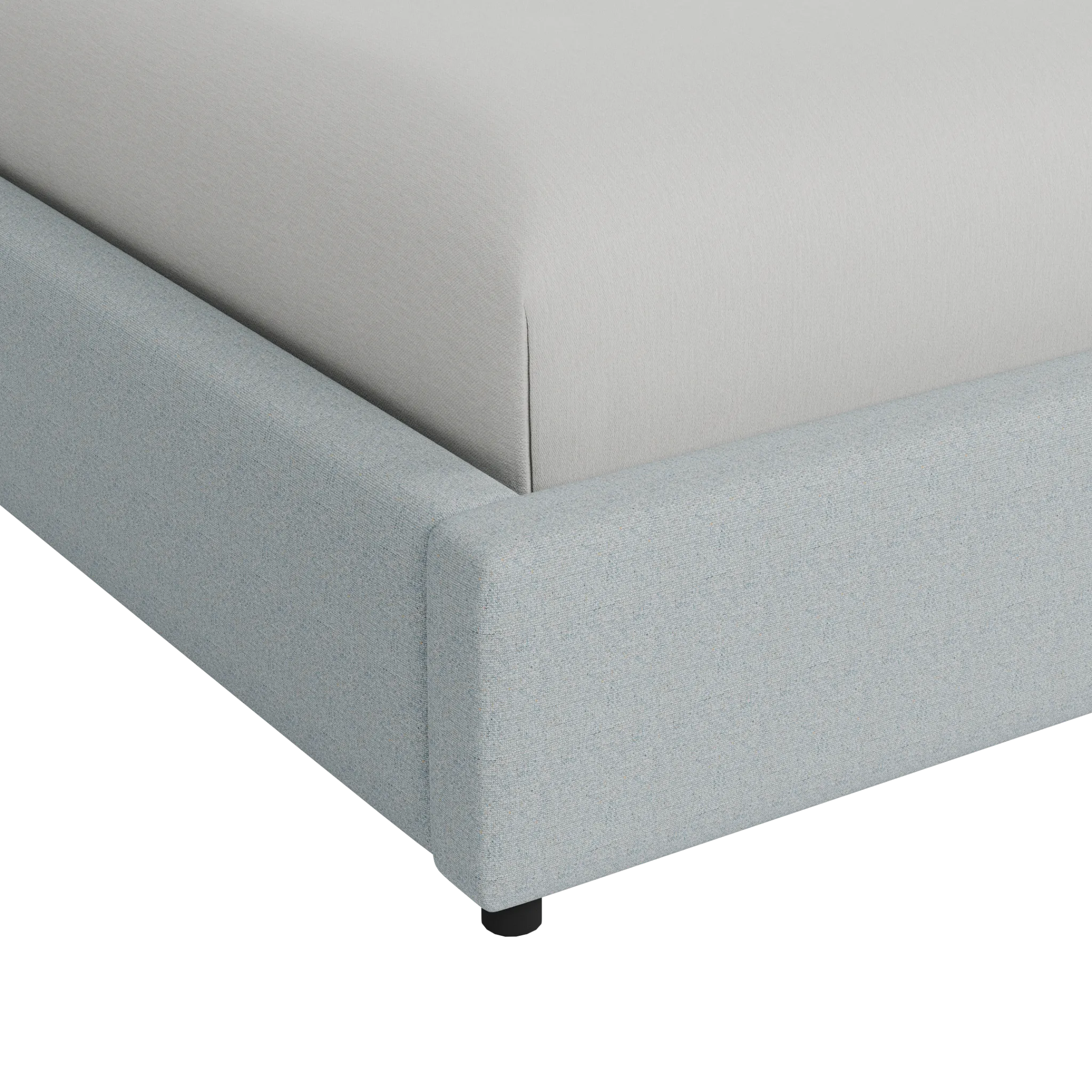 Grayton Natural Beauty Light Blue 54" Upholstered Platform Bed