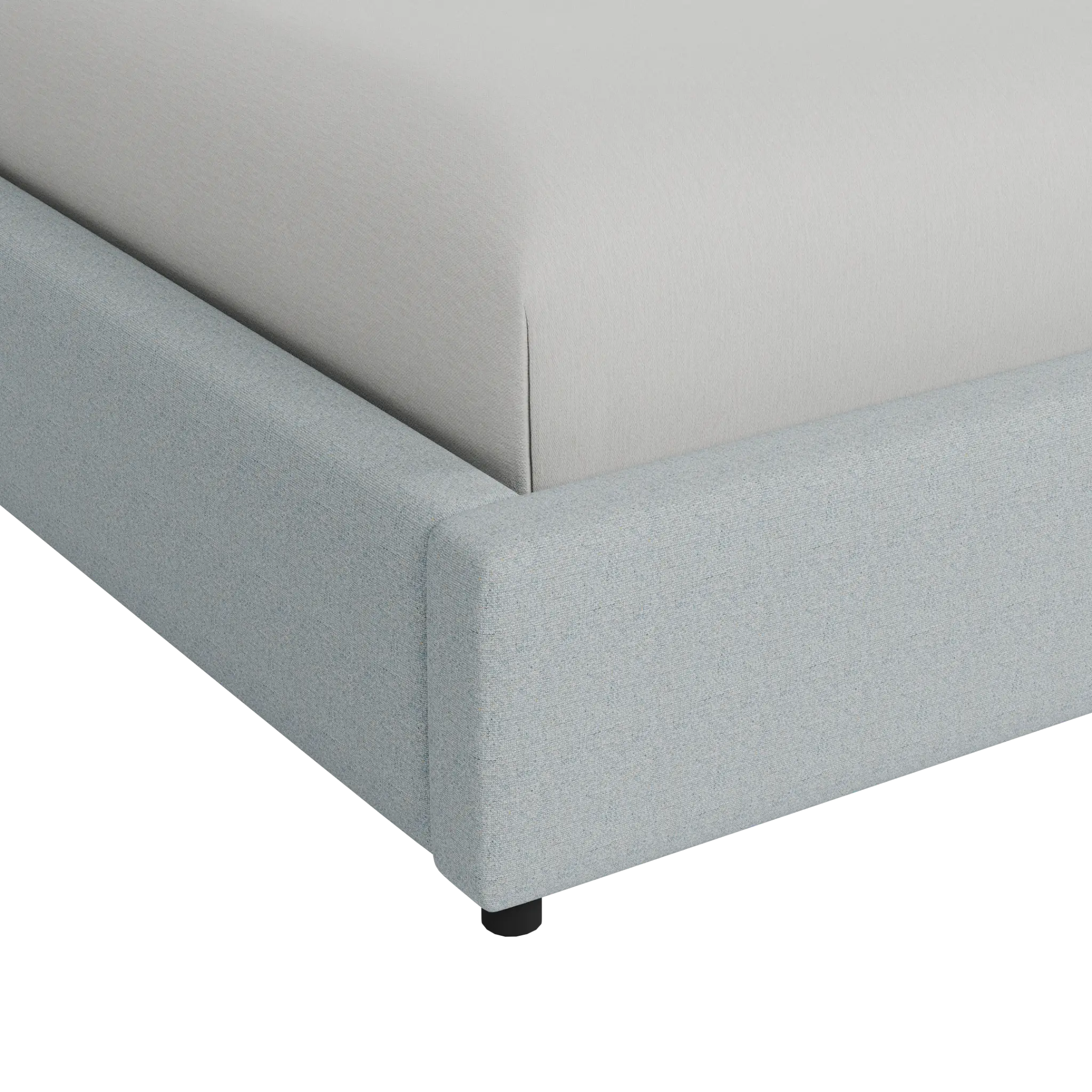 Grayton Natural Beauty Light Blue 54" Upholstered Platform Bed Grayton Natural Beauty Light Blue 54" Upholstered Platform Bed
