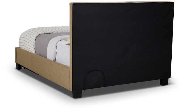 Madden Taupe Uph Platform Storage Bed