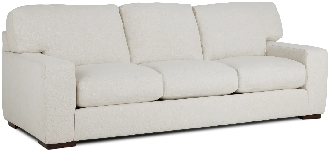 Veronica 104" White Down Sofa