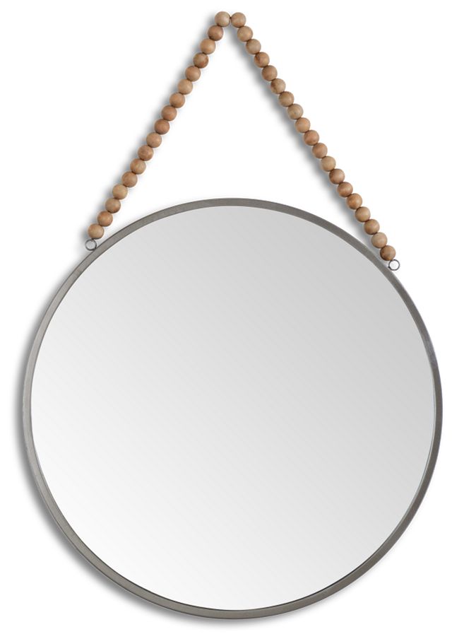 Belfort Dark Gray Round 30" Mirror