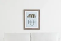 Print Beige Framed Wall Art