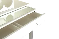 Miami White Bar Cabinet With Wine Rack