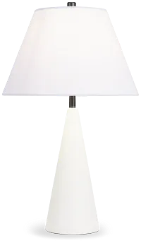 Paiga White Cement Table Lamp