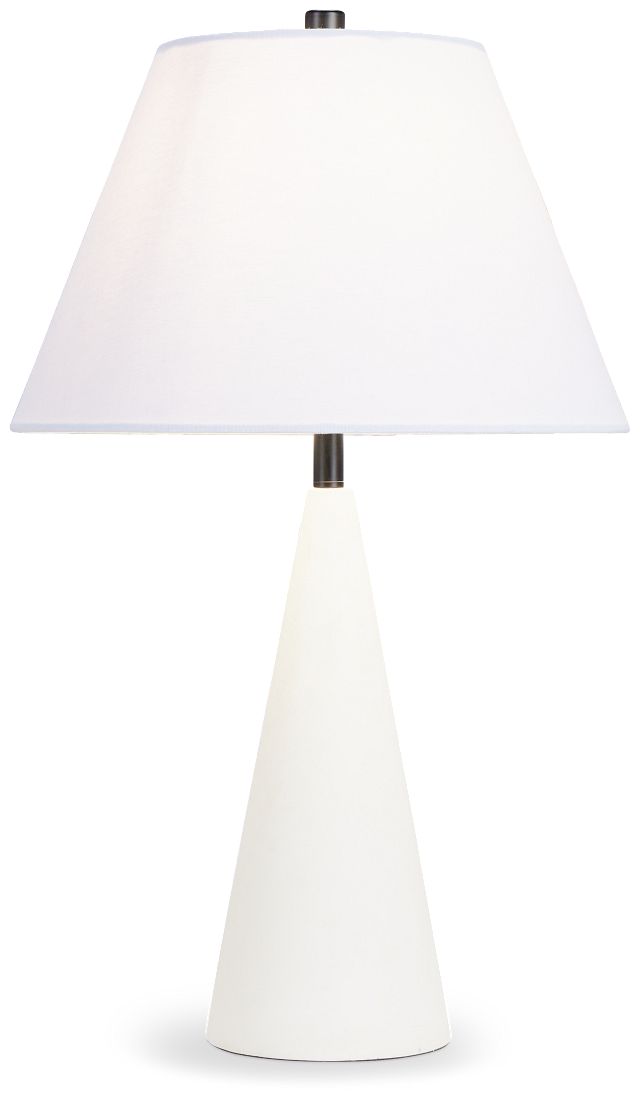 Paiga White Cement Table Lamp