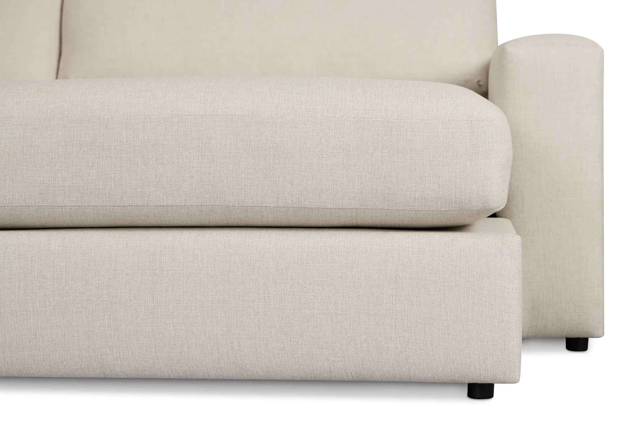 Brantley Light Beige Fabric Right Chaise Sectional Brantley Light Beige Fabric Right Chaise Sectional