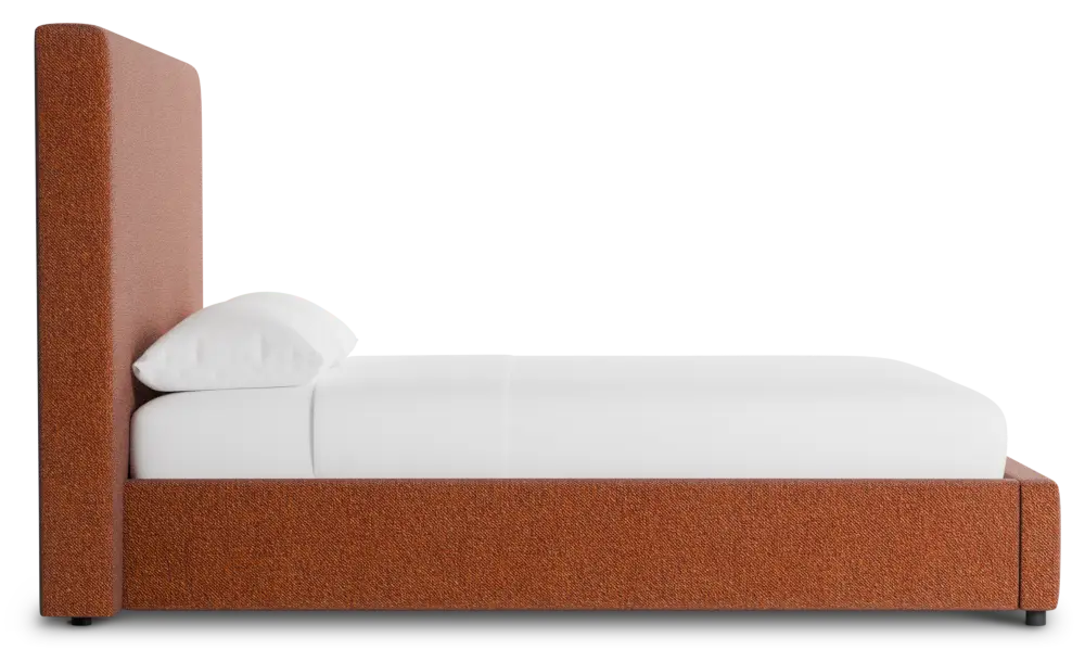 Grayton Elite Medium Brown 54" Upholstered Platform Bed Grayton Elite Medium Brown 54" Upholstered Platform Bed