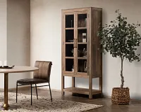 Kang Dark Tone Door Bookcase