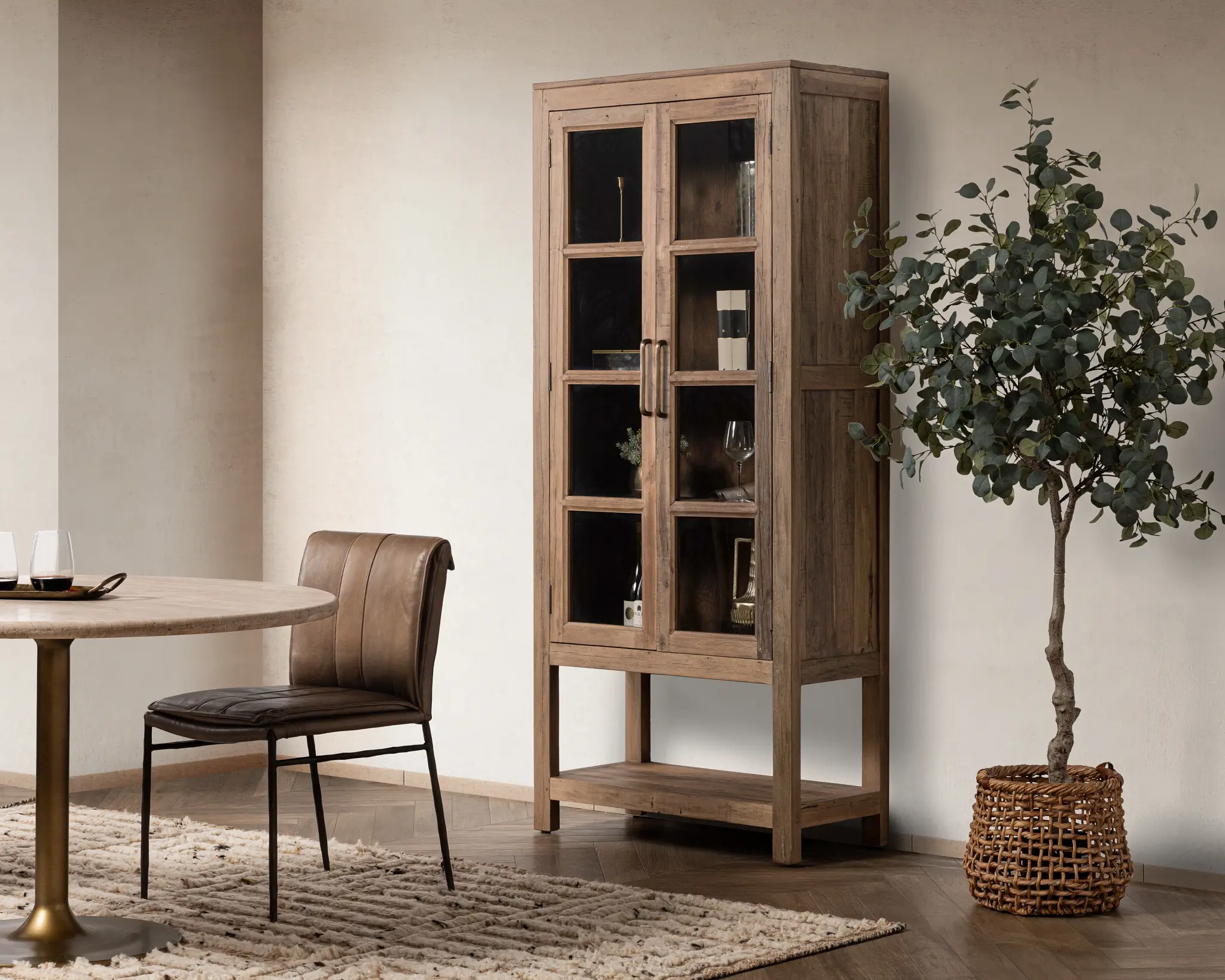 Kang Dark Tone Door Bookcase Kang Dark Tone Door Bookcase
