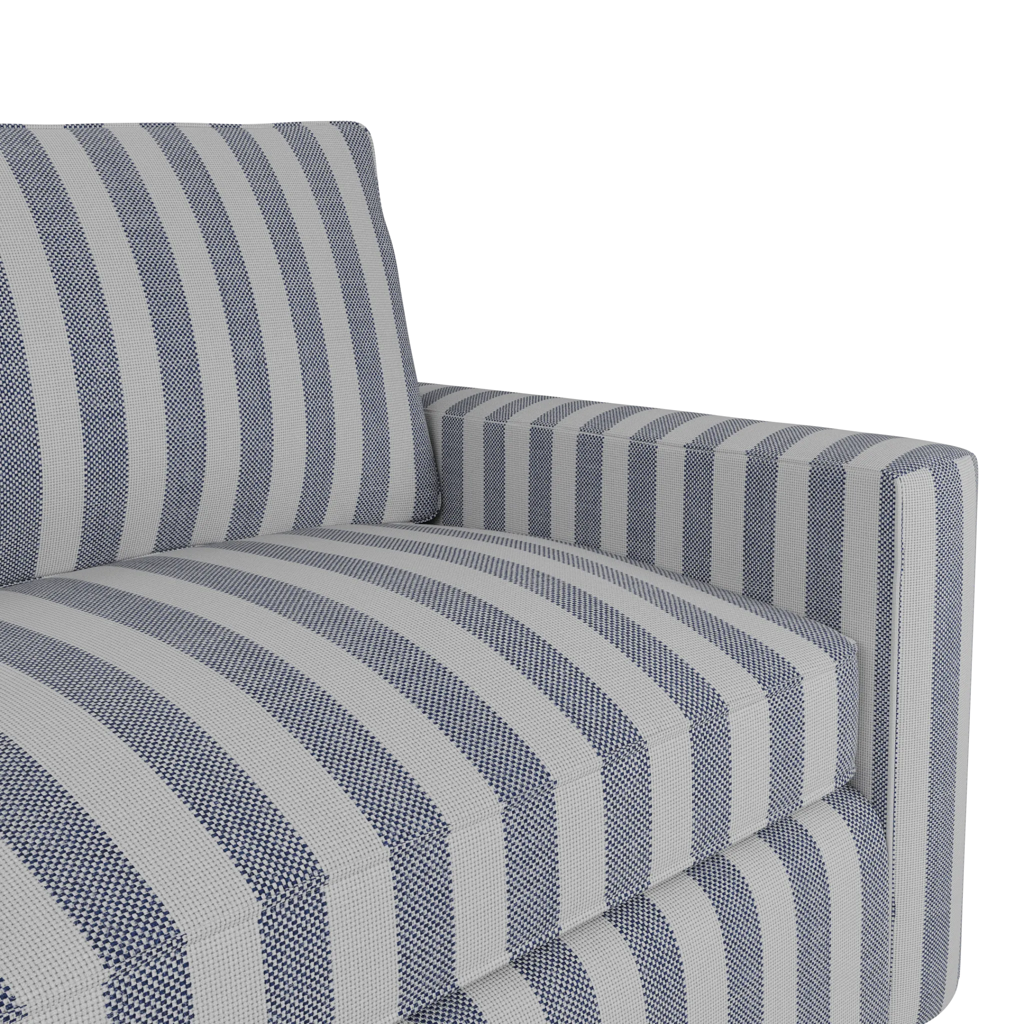 Siesta Sea Lane Dark Blue Fabric Memory Foam Sleeper
