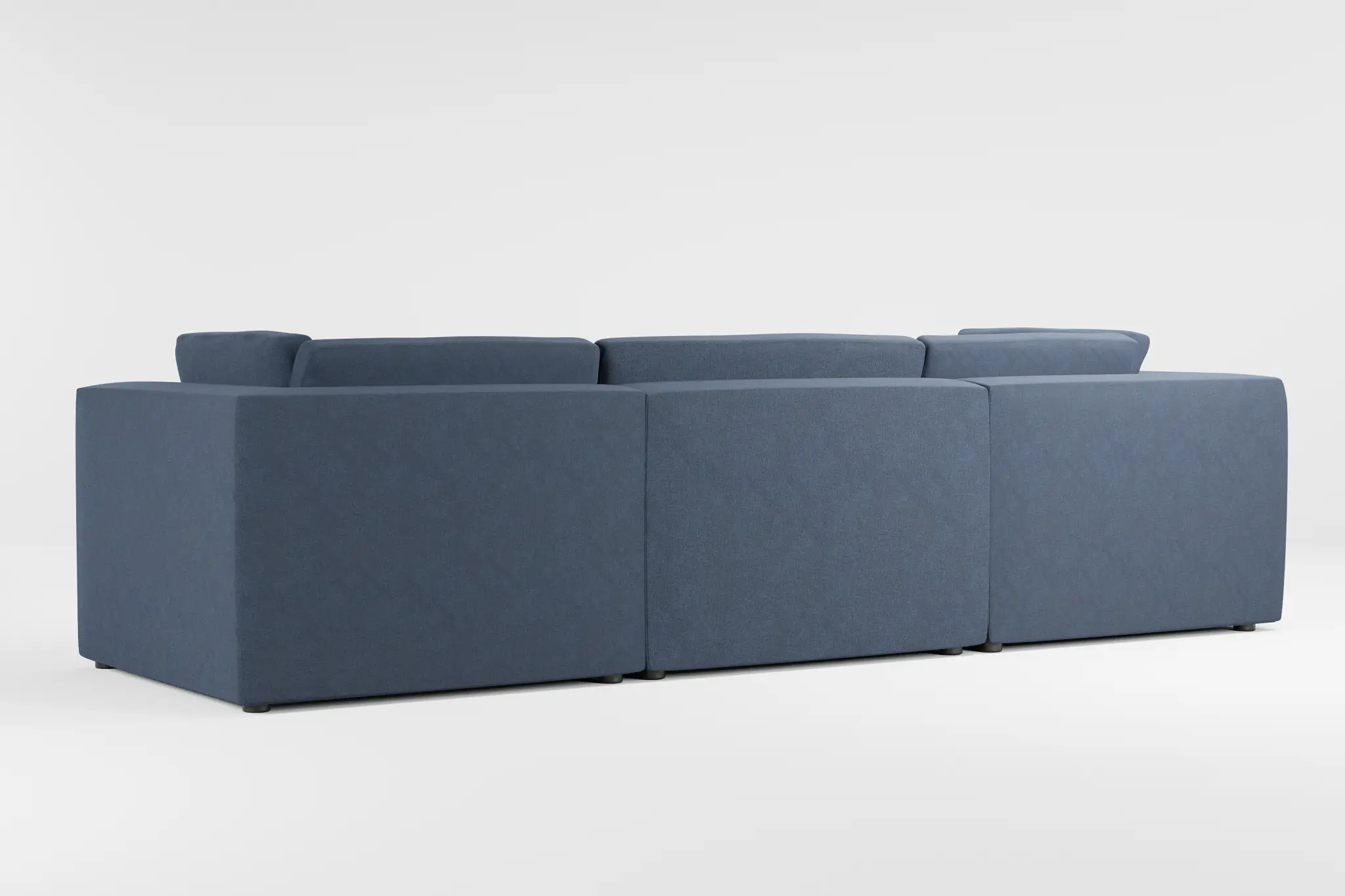 Destin Maguire Blue Fabric 4-piece Bumper Sectional Destin Maguire Blue Fabric 4-piece Bumper Sectional