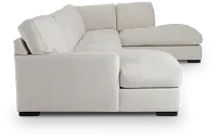 Veronica White Down Large Right Bumper Sectional