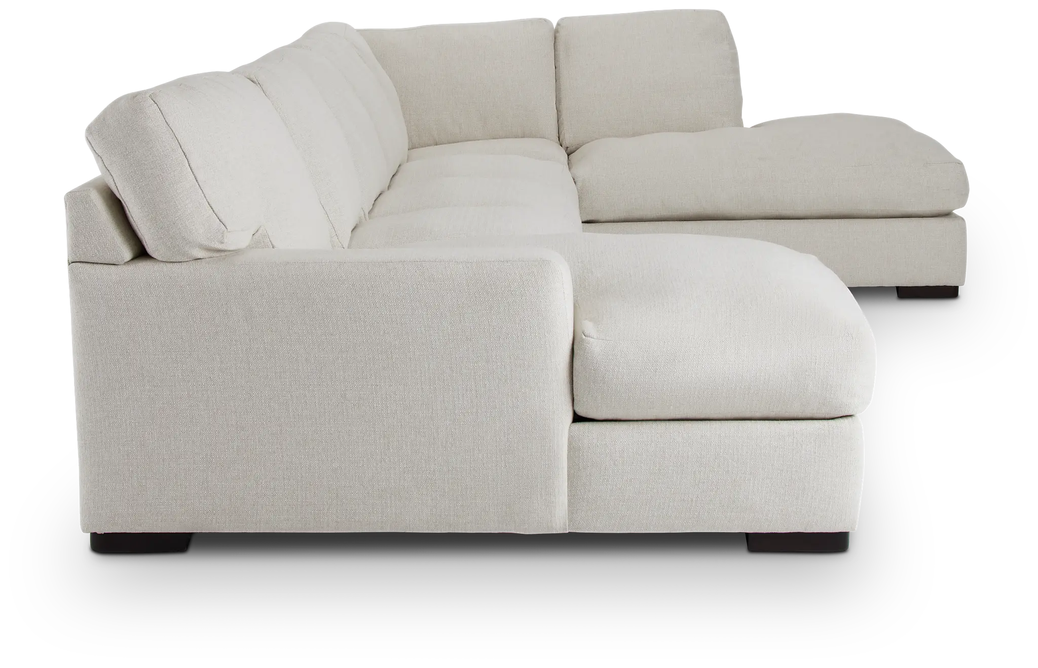 Veronica White Down Large Right Bumper Sectional Veronica White Down Large Right Bumper Sectional