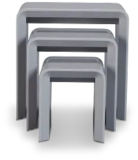 Zayden Gray Set Of 3 Nesting End Table