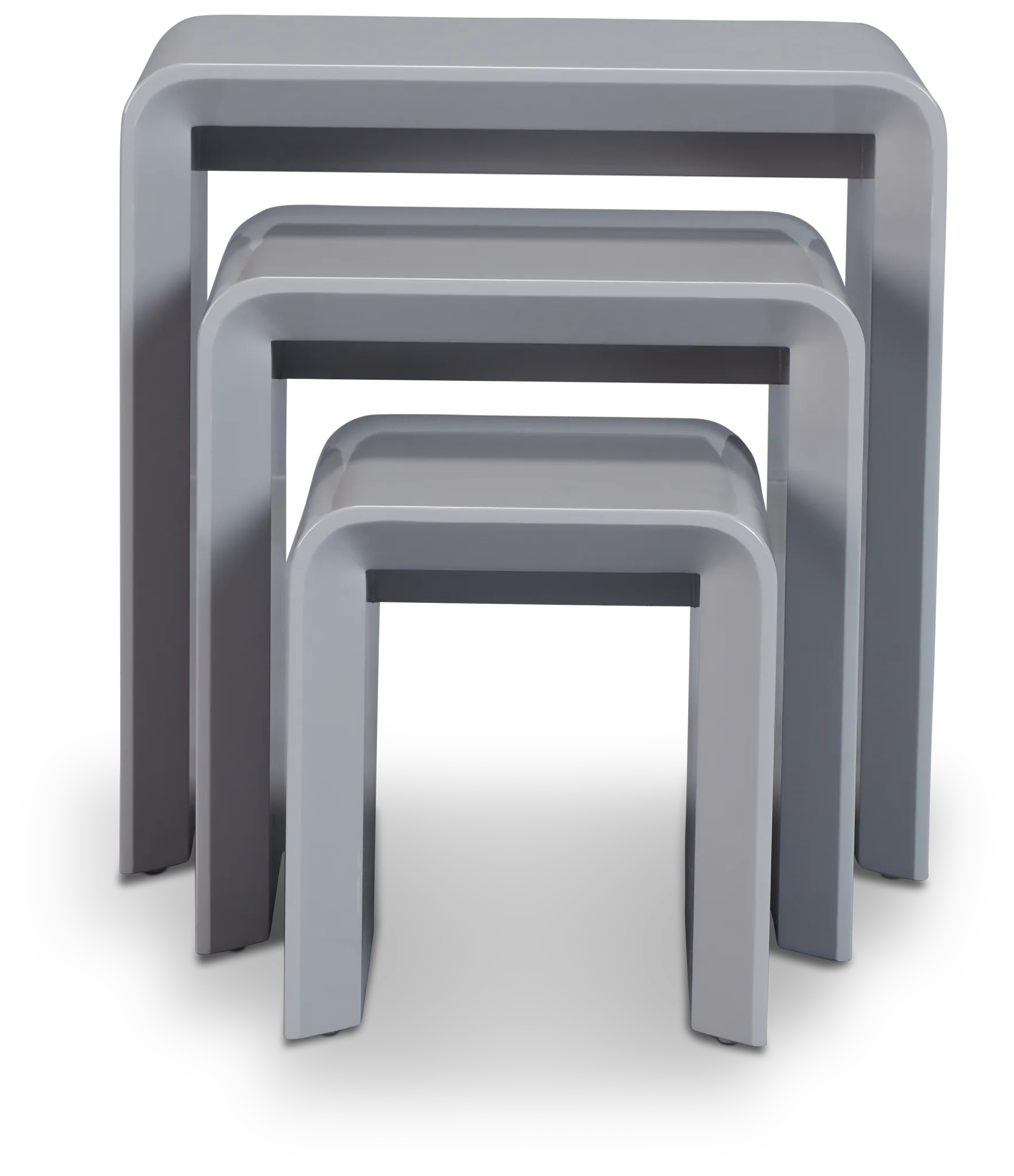 Zayden Gray Set Of 3 Nesting End Table